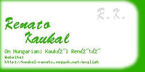 renato kaukal business card